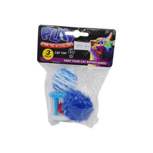 UBL CAT TOY 3 PACK 4.5CM 3 ASSO