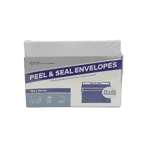 UBL ENVELOPE PEEL  SEAL C6 162X