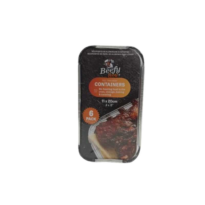 UBL FOIL CONTAINERS W LIDS 6 PA