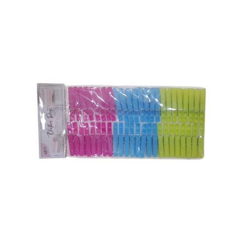 UBL PLASTIC CLOTHES PEGS 48 PAC