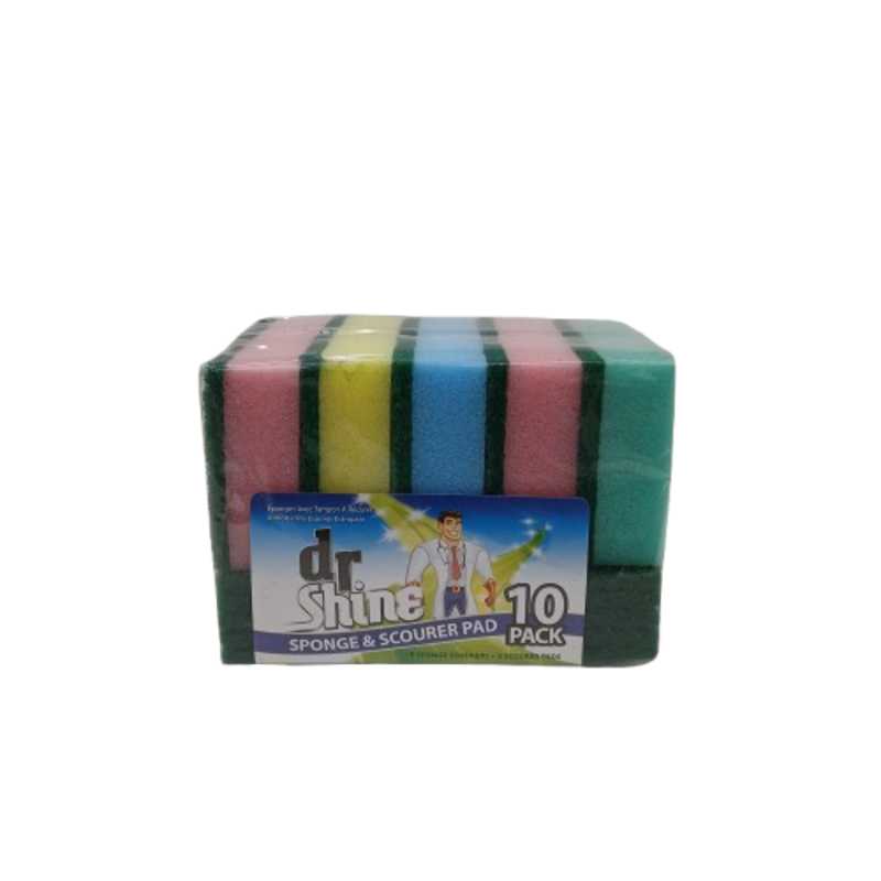 UBL SPONGE SCOURER PAD 10PK