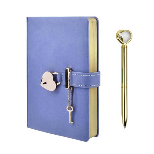 UBL DIARY W/LOCK & KEY 4ASST