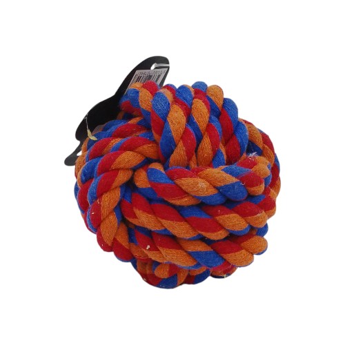 UBL PET ROPE BALL 95MM 3 COLORS