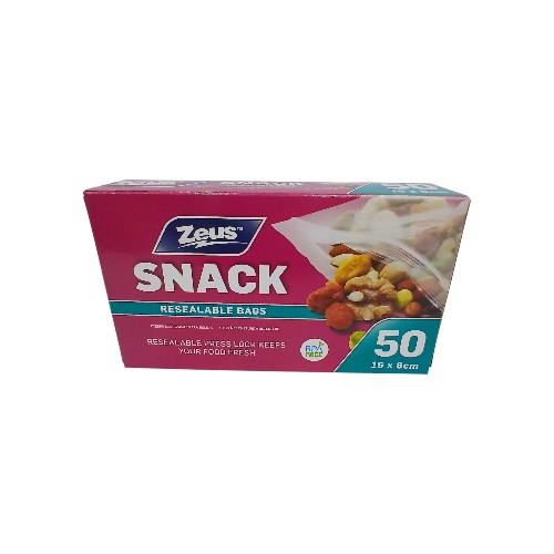 UBL SNACK BAGS PRESS LOCK 50PK