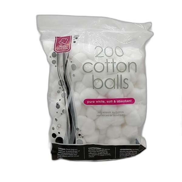 UBL COTTON BALLS 200 PACK