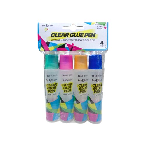 UBL GLUE PEN CLEAR 50ML 4 PACK