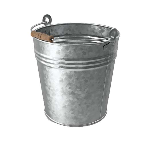 UBL BUCKET GALVANIZED 10L