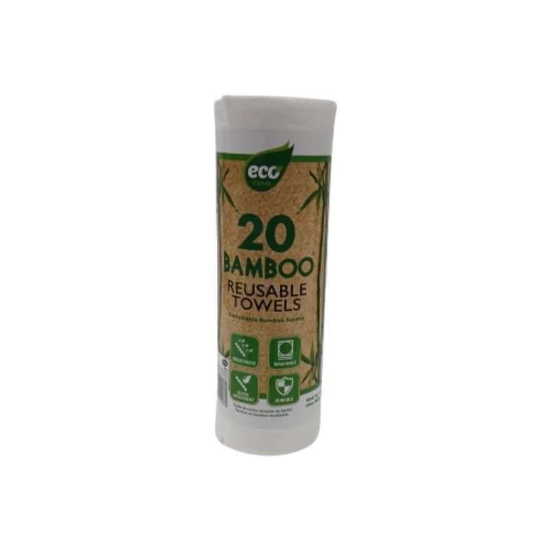 UBL BAMBOO REUSABLE TOWELS 20 S