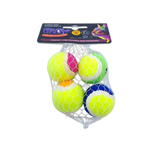 UBL PET MINI TENNIS BALLS 4 PAC