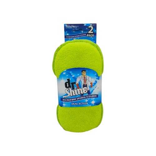 UBL SCRUB SPONGE MICROFIBRE 2PC