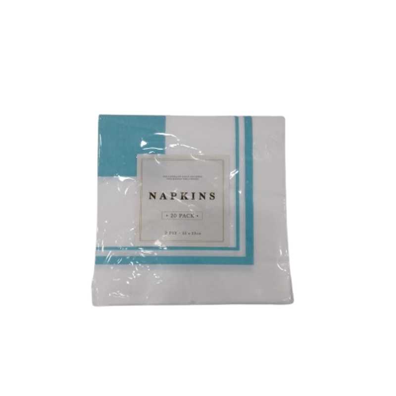UBL PARTY NAPKINS 33X33CM TEAL