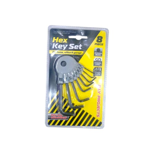 UBL HEX KEY SET 8 PIECE