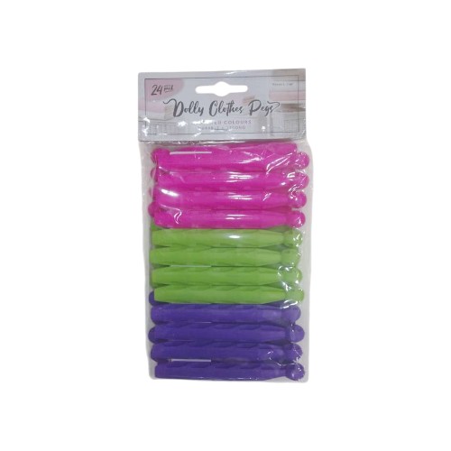 UBL PLASTIC DOLLY PEGS 24 PACK