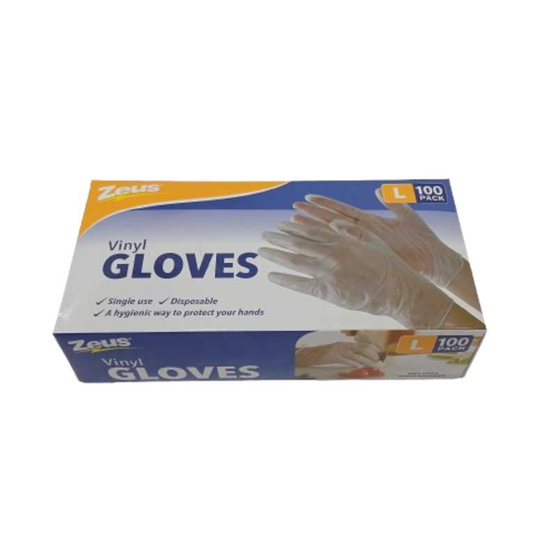 UBL DISPOSABLE GLOVES LARGE 100