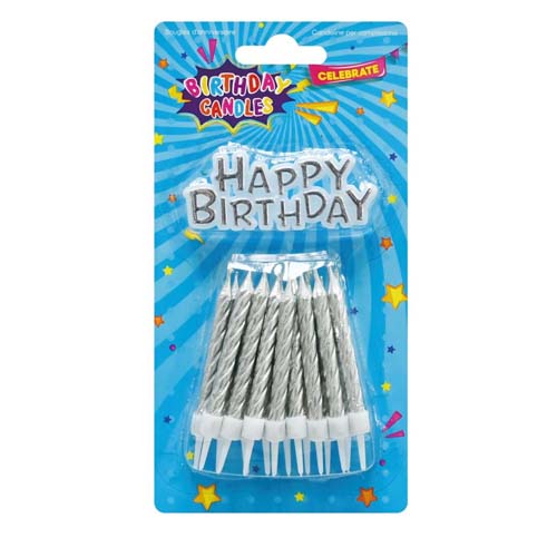 UBL CANDLE + BDAY PLQ SILVER 17