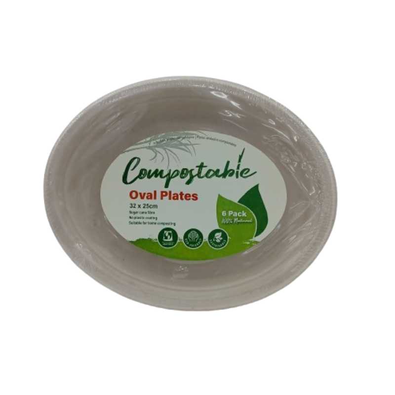 UBL BIODEGRADABLE OVAL PLATES 6