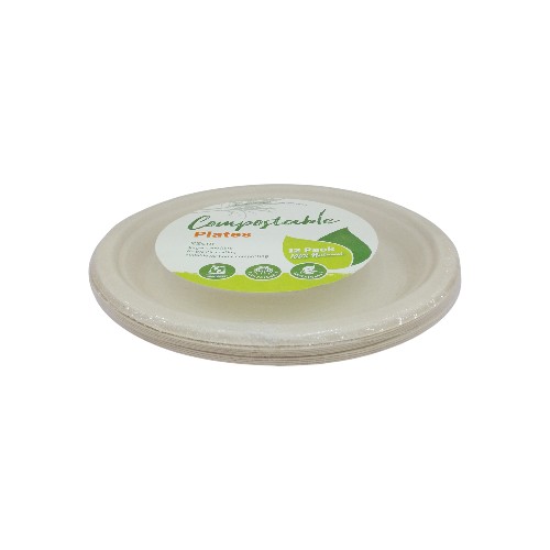 UBL BIODEGRADABLE PLATES 22CM 1