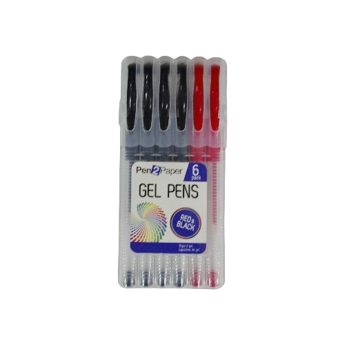 UBL GEL PENS MIXED 6 PACK