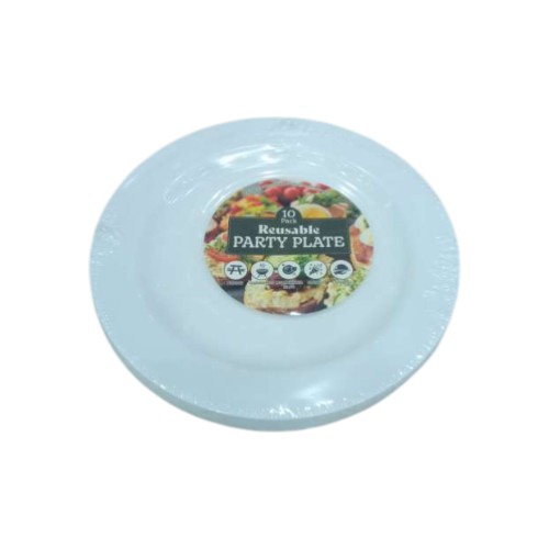 UBL PARTY PLATE REUSABLE 18CM 1