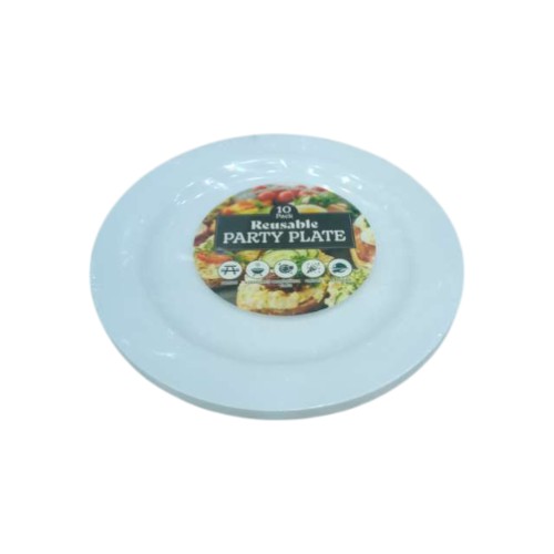 UBL PARTY PLATE REUSABLE 22CM 1