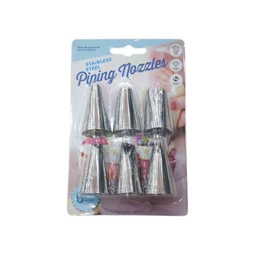 UBL PIPING NOZZLE SET 6 PACK