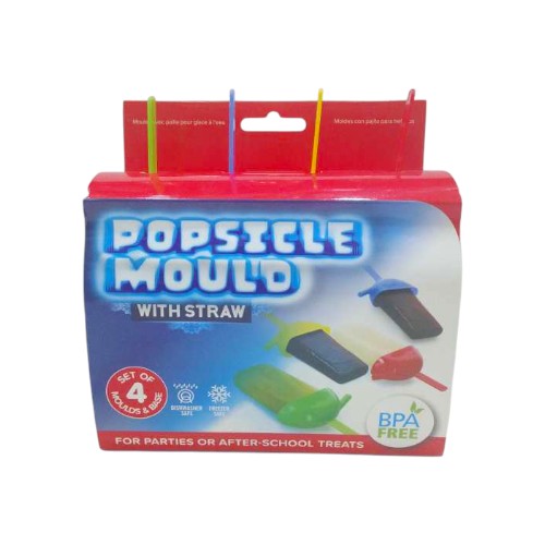 UBL POPSICLE MOULDS W STRAW 4 P