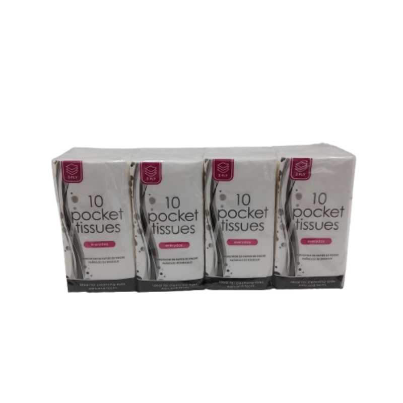 UBL POCKET TISSUES 3 PLY 8 PACK