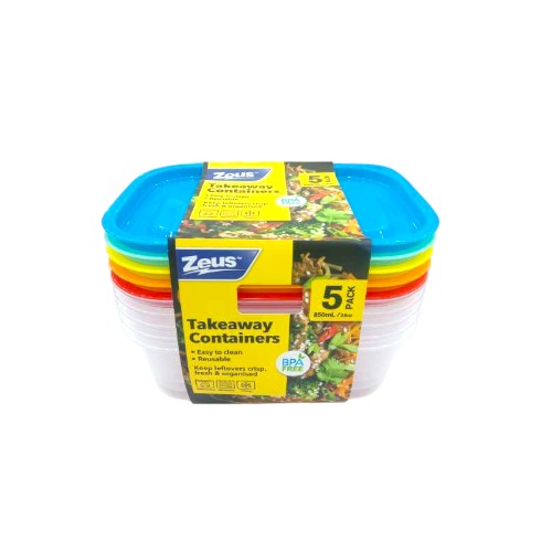 UBL FOOD CONTAINERS W LIDS 800M