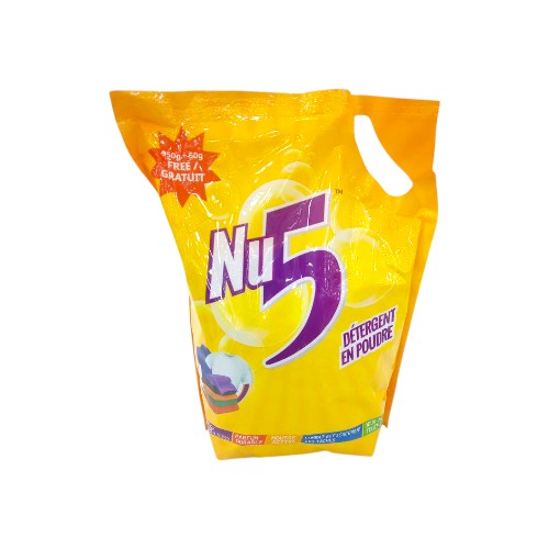 NU5 POWDER DETERGENT 1KG MANUAL