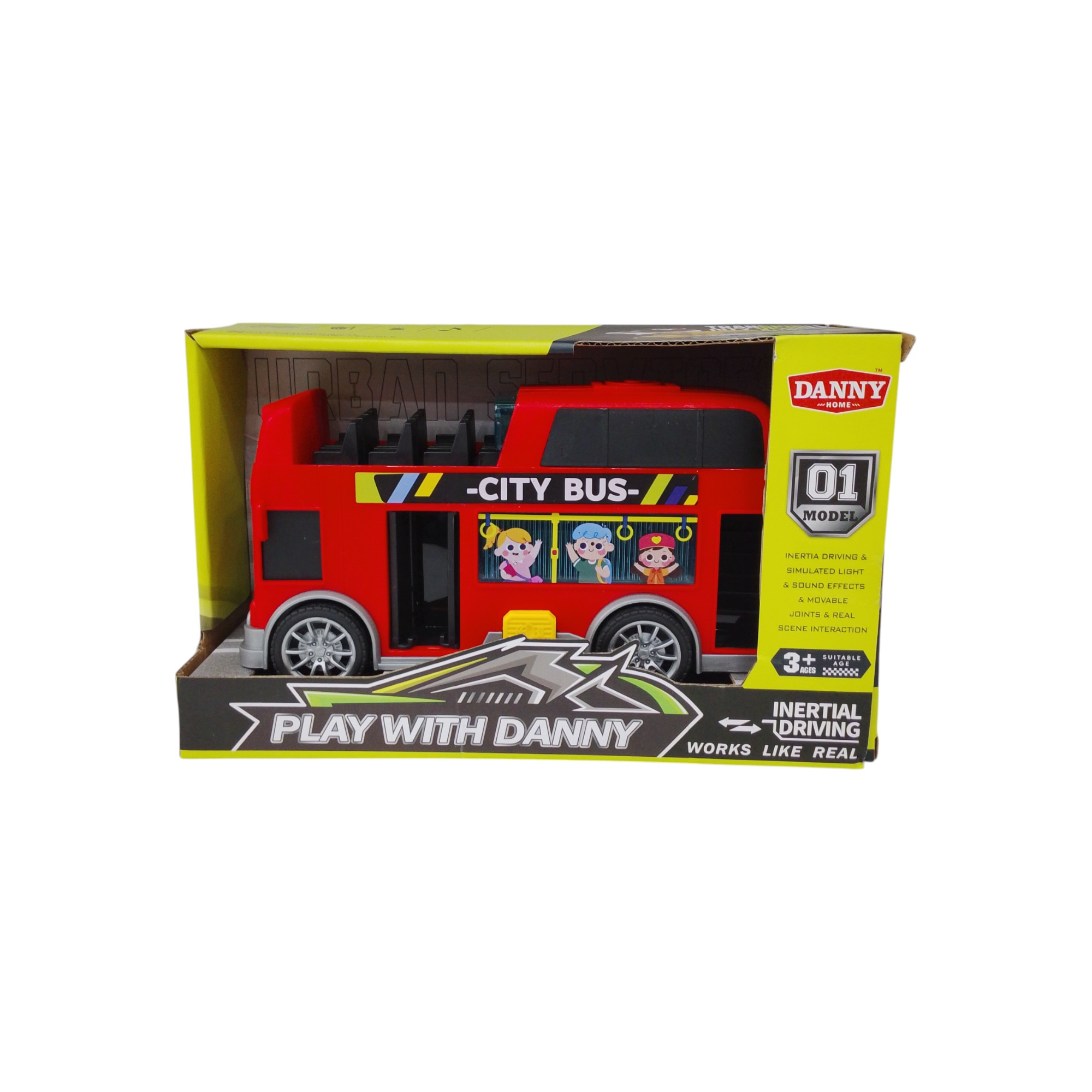 DANNYHOME TOY SIGHTSEEING BUS L