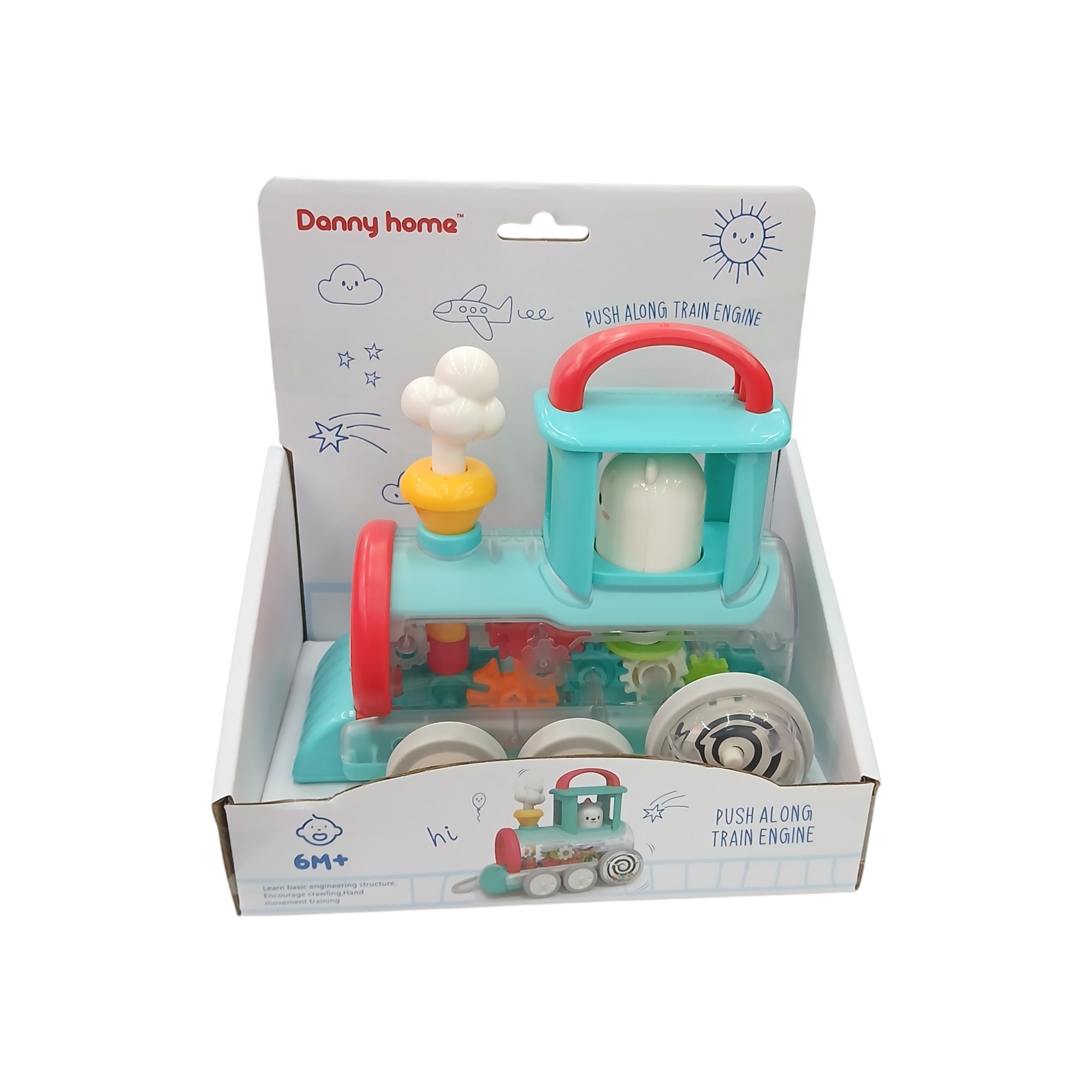 DANNYHOME TOY PUSH TRAIN ENGINE