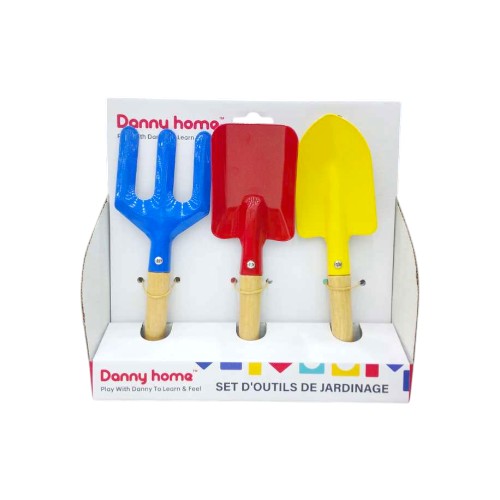 DANNYHOME WOODEN GARDEN TOOLS T