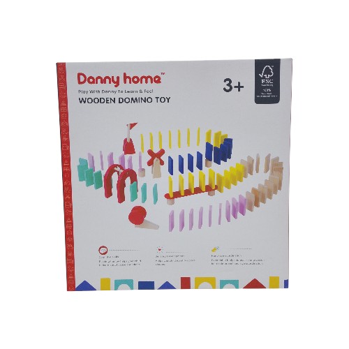 DANNYHOME WOODEN DOMINO TOY