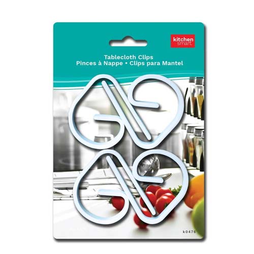 CLIP TABLE CLOTH 4PCS PLASTIC